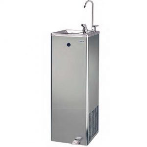 Bebedero de Agua Pedestal Acero Inoxidable Con Pedal